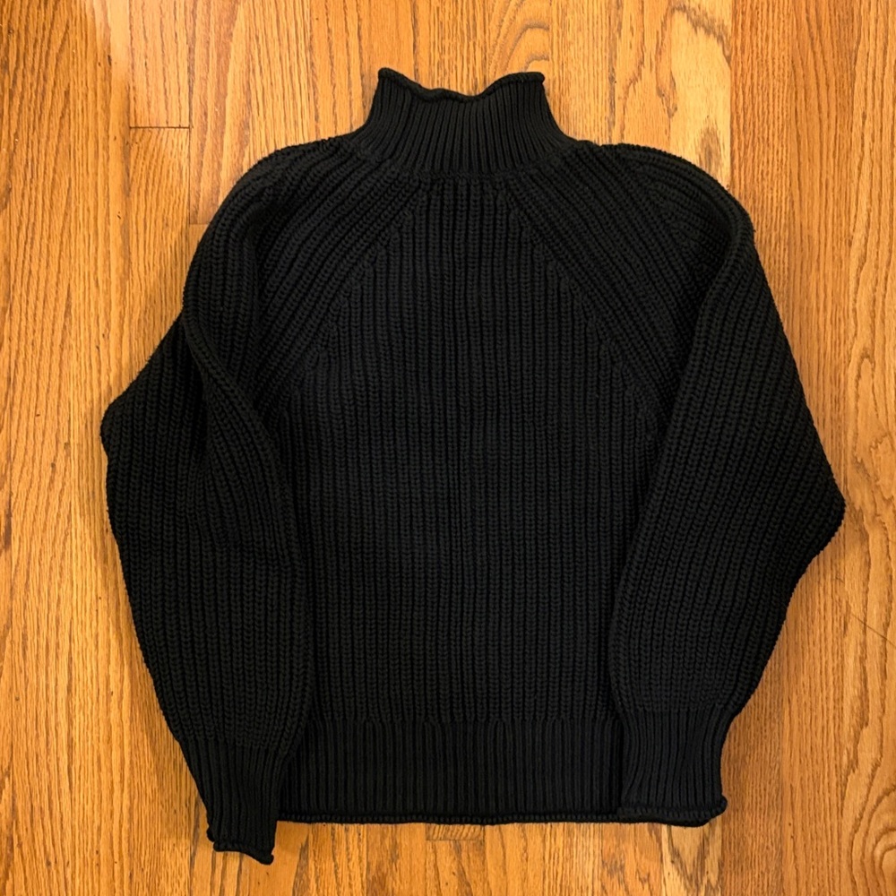 J. Crew Women’s Black Knit Turtleneck Sweater - Picture 4 of 4